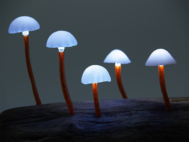 Креативные светильники в форме гриба от Yukio Takano