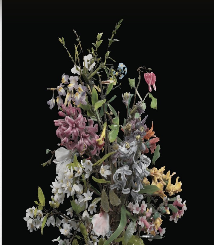 Леопольд Блашка. Букет (1860–1865) из коллекции Музея стекла в Корнинге (Великобритания)