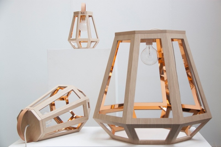 Красивый деревянный светильник из коллекции ZUID от Françoise Oostwegel