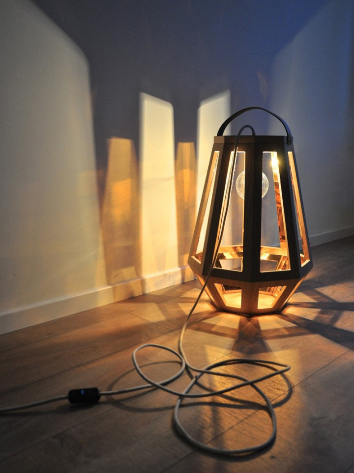 Чудесный деревянный светильник из коллекции ZUID от Françoise Oostwegel