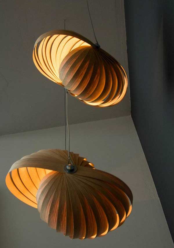 Фигурные подвесные светильники от Passion 4 Wood