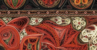 Ковры из свёрнутых рулончиков бумаги от Лизы Нильссон
