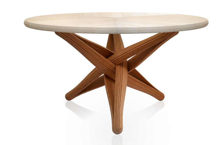 Восхитительный стол из бамбука под названием LOCK