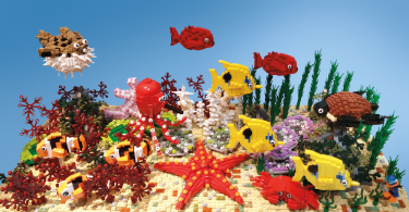 Эти сцены выполнены только из пластиковых кирпичиков LEGO