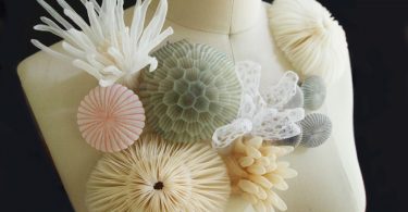 Марико Кусумото: необычные украшения из ткани, вдохновлённые морем