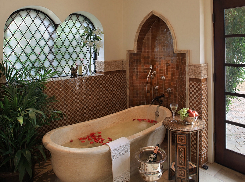 Очаровательная ванная в марокканском стиле