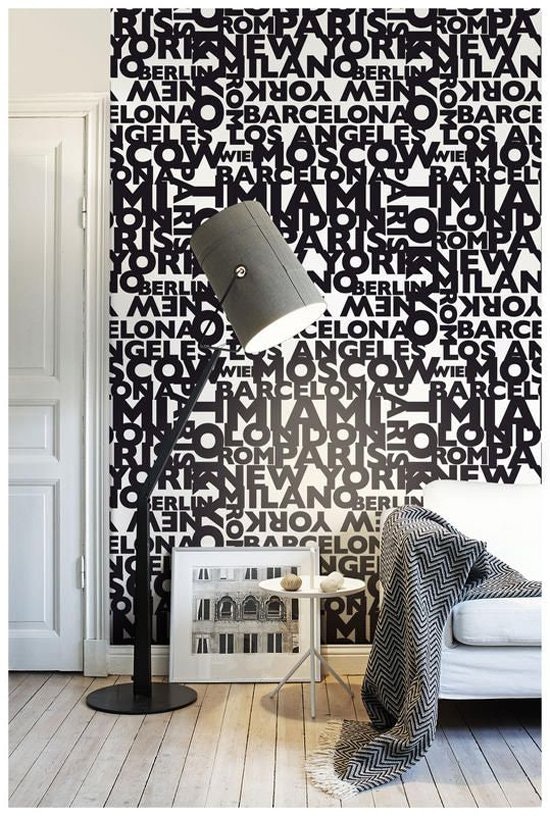 Надписи в дизайне интерьера: буквы в декоре от Milano Black