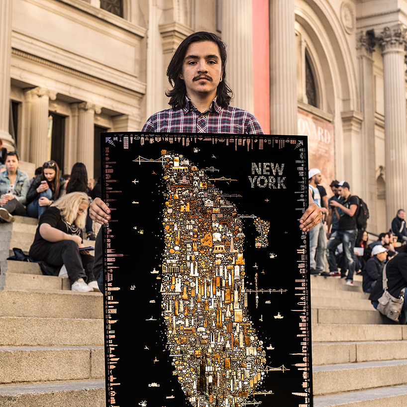 Сувенир из Нью-Йорка: роскошный плакат в эстетике рисунков Климта