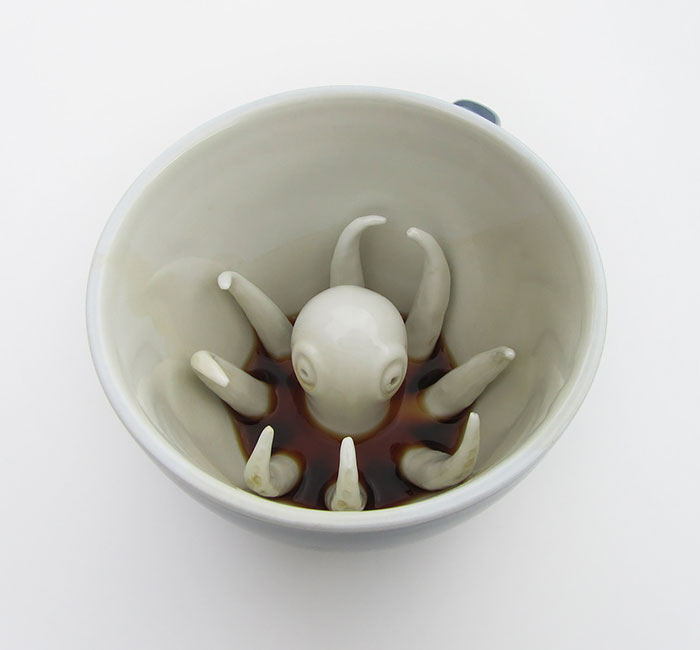 Чашка для кофе с осьминогом
