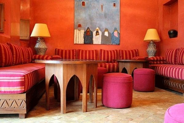 Красивое оформление интерьера в марокканском стиле