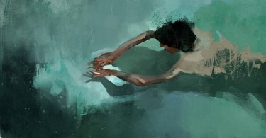 Картина Педро Ково из серии «Пловец»