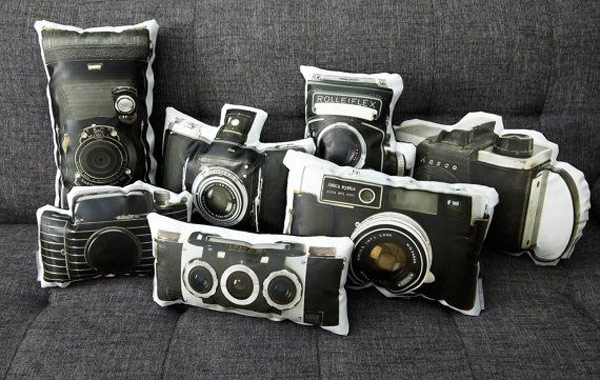 Разные размеры подушке с рисунком фотоаппарата