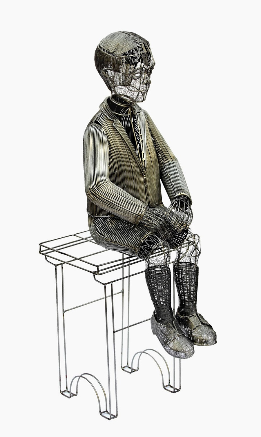 Фигуры из железной проволоки от скульптора Роберто Фанари