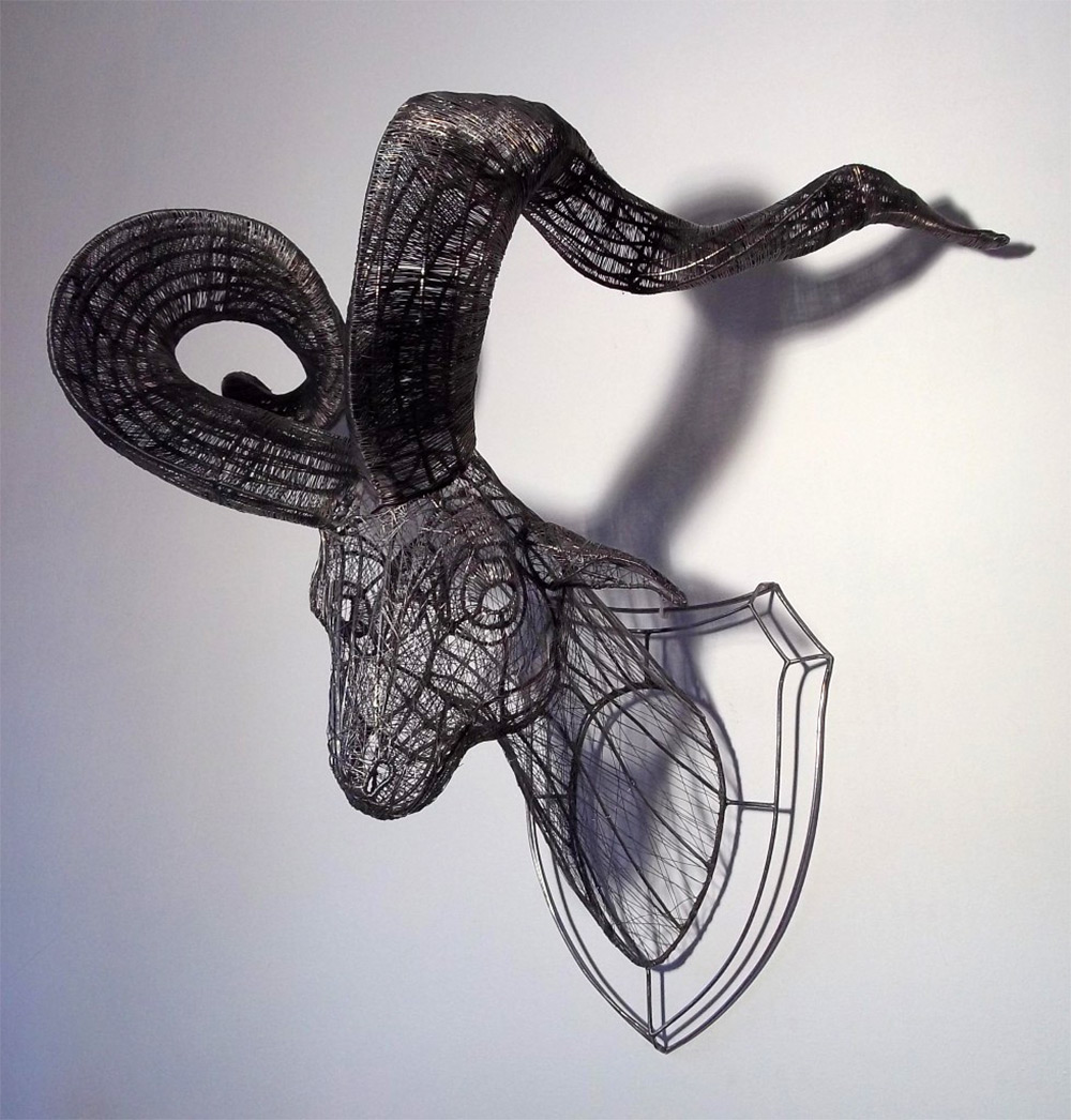 Фигуры из железной проволоки от скульптора Роберто Фанари