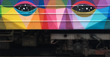 Живописная раскраска вагонов от дизайнера Окуда Сан-Мигель