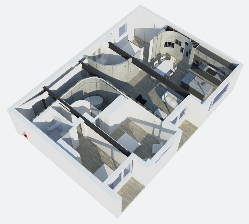 Модель квартиры Redchurch Loft