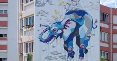 Фестивальные фрески уличных художников на острове Реюньон