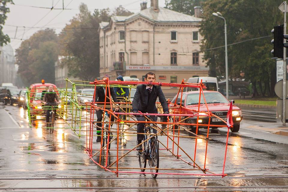 Акция Let’s Bike it: велосипеды на улицах Риги