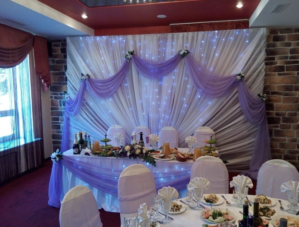 Как украсить зал на свадьбу недорого фото в кафе