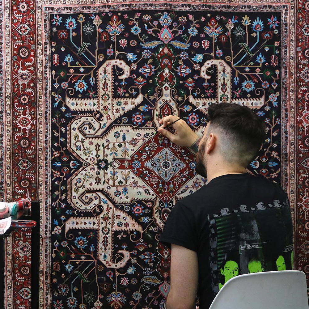Персидские ковры на живописных полотнах от Джейсона Сейфи