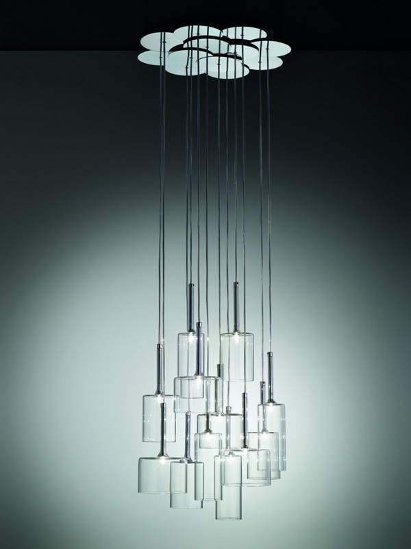 Красивые прозрачные подвесные светильники Spillray от Axo Light