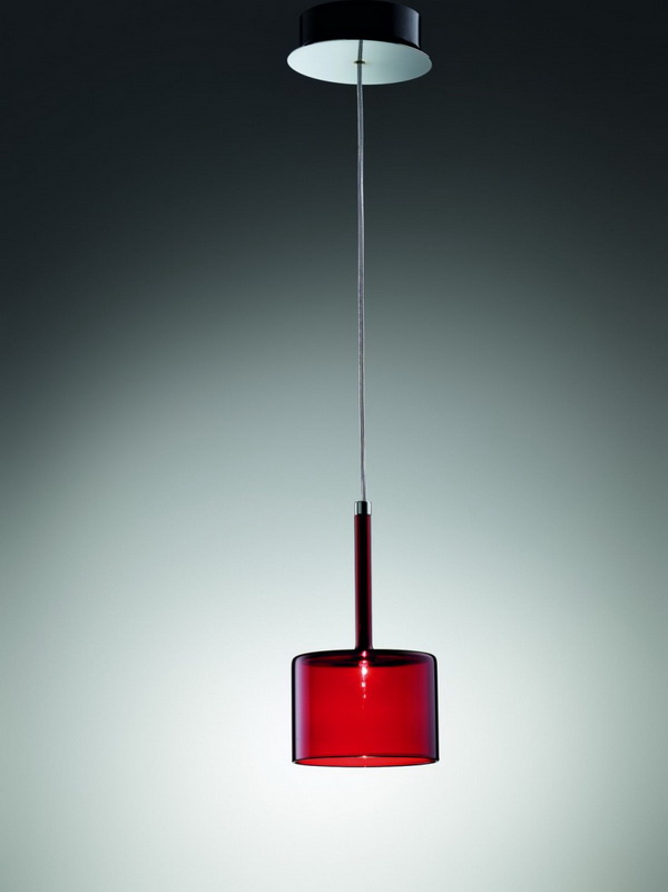 Красный подвесной светильники Spillray от Axo Light