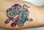 Мирко Сата: минималистичные татуировки змей из новой коллекции