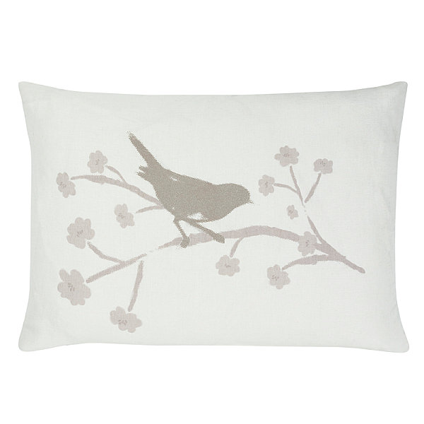 Стильная подушка с изображением птицы