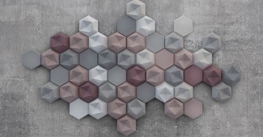 Трёхмерный дизайн с плиткой Edgy от KAZA Concrete