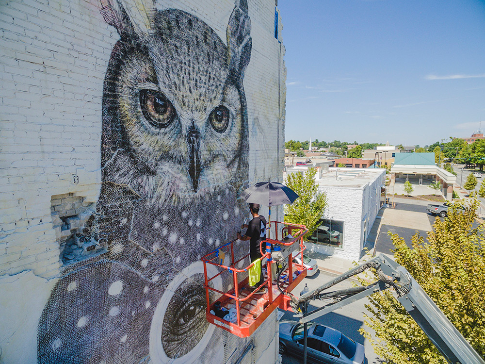 Открытая галерея в городской среде: фестиваль уличного искусства в Форт-Смите