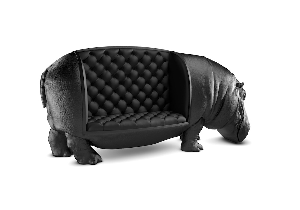 Симпатичное кресло в форме бегемота от Maximo Riera`s
