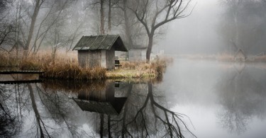 Отражения в воде рыбацкой деревушки в окрестностях Сёдлигета на фото от Виктора Эгеда