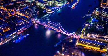 Потрясающие кадры ночного Лондона, снятые с вертолёта Винсентом Лафоре