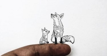 Кристиан Уотсон: графические миниатюры, нарисованные тушью и карандашом
