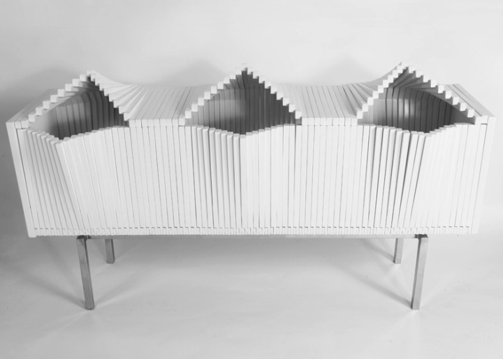 Необычный шкаф Wave Cabinet от Sebastian Errazuriz