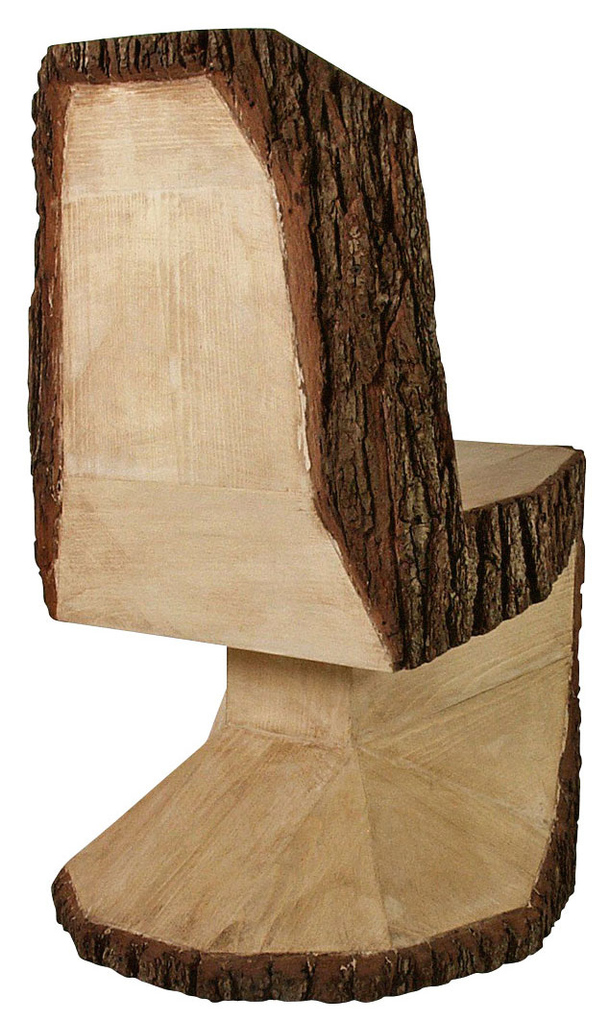 Panton Chair из бревна
