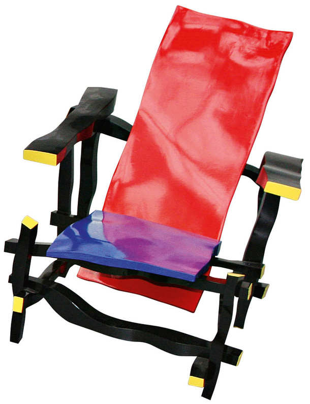 Кресло Red Blue с искривлёнными формами