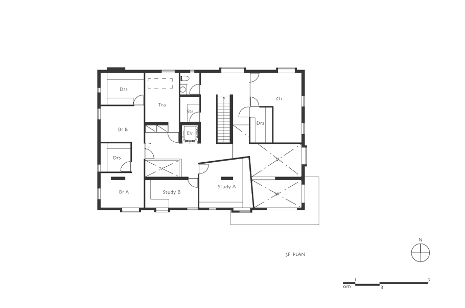 План дома White Colony в минималистском стиле