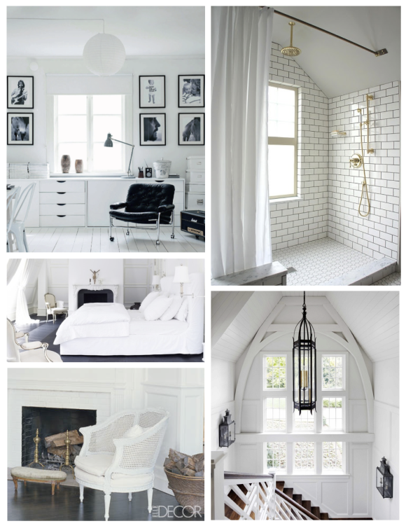 Оригинальный белый цвет в дизайне комнаты