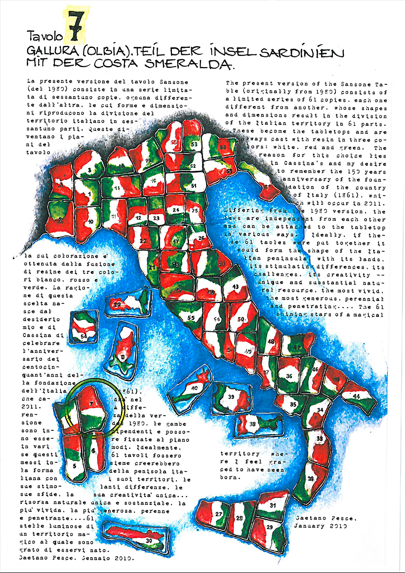 Карта Италии из паззлов