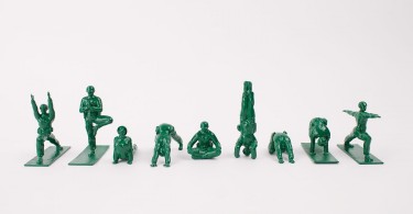 Зелёные пластиковые солдатики из набора Йога Джос